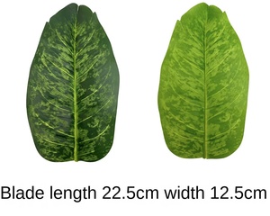 Planta Verde Artificial Ravenala, Palmeira do Viajante de Plástico 82cm com 18 Ramos, Árvore de Bananeira Artificial para Decoração de Casa - Product Image 6