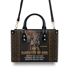 2024 роскошная женская сумка с принтом «Я дочь Бога», дизайнерские деловые сумки на заказ, женские сумки