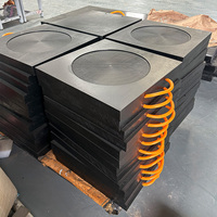 Plaques de stabilisation en polyéthylène UHMWPE pour grue, pompe à béton, support de jambe de stabilisateur de camping-car, patin de support de jambe