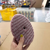 Tampon de polissage composite en laine haute densité de 5 pouces pour la finition du vernis automobile
