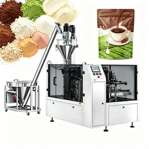 Máquina de Envasado de Alta Velocidad con Dosificador de Espiral para Bolsas Preformadas con Cierre Zip, para Especias, Granos, Detergentes en Polvo - Product Image 1