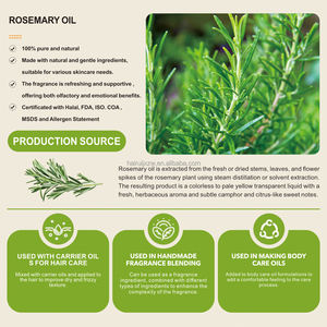 Huile essentielle <span class=keywords><strong>de</strong></span> <span class=keywords><strong>romarin</strong></span> 100% pure et naturelle |   Multifonctionnel pour diffuseur d'arômes, fabrication <span class=keywords><strong>de</strong></span> savon parfumé et <span class=keywords><strong>de</strong></span> bougies |   Parfum longue durée - Product Image 3
