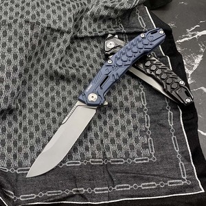 Thiết kế ban đầu chất béo rồng gấp dao Cpm-S110V hợp kim titan xử lý cho săn bắn & cắm trại OEM tùy chỉnh lớp DIY - Product Image 5