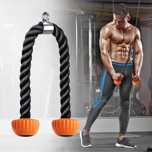 Accesorios para máquina de Cable de gimnasio, cuerda extraíble para gimnasio, accesorios de entrenamiento, cuerda para tríceps de 28 y 36 pulgadas