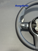 Volant de Direction Sport M en Cuir de Gros pour BMW E70 E90 E92 E93 E91 E81 E82 E84 E87 E88, Volant Intérieur Sport