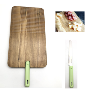 Ensemble de <span class=keywords><strong>planche</strong></span> <span class=keywords><strong>à</strong></span> découper en bois d'acacia et bambou personnalisé en gros <span class=keywords><strong>couteau</strong></span> <span class=keywords><strong>à</strong></span> découper le <span class=keywords><strong>pain</strong></span> de cuisine pour la cuisine - Product Image 1
