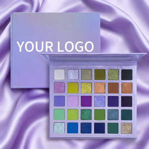 Paleta de <span class=keywords><strong>sombras</strong></span> de ojos de colores brillantes, 30 colores, estuche morado claro, arcoíris, acabado mate metálico brillante, maquillaje, sombra de ojos - Product Image 6