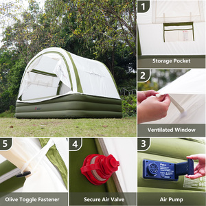 Carpa Inflable para Acampar, Inflado Integrado en 3 Minutos, Material TPU Avanzado, Cama Inflable - Product Image 4