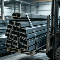 Barra en U Estructural Galvanizada Sin Aleación ASTM A6/A6M-14 C75 C100 C130 C150 C200, Perfil de Acero de 75x40 100x50