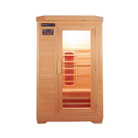 Salle de sauna infrarouge traditionnelle en cèdre rouge, équipement de spa, sauna sec à vendre