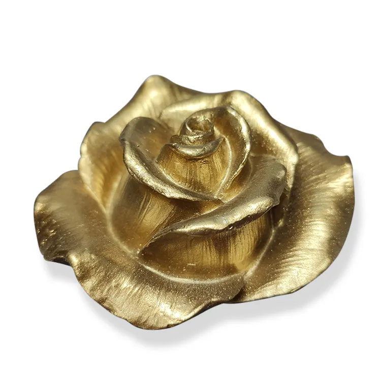 NEW Gold silver Resin rose flowers family decorates