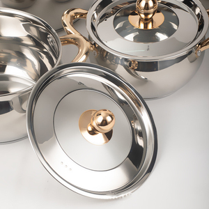 12-Piece không dính <span class=keywords><strong>Cookware</strong></span> <span class=keywords><strong>Set</strong></span> Glass Nắp tương thích Bếp cảm ứng/bếp gas/Halogen yếu tố nhà bếp cần thiết - Product Image 6