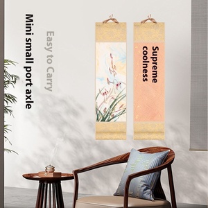 Peinture chinoise personnalisée, <span class=keywords><strong>paysage</strong></span> <span class=keywords><strong>de</strong></span> montagne, mini-brouillon sur toile <span class=keywords><strong>de</strong></span> soie, art mural, décoration intérieure par Weizhuang - Product Image 2