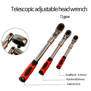 Metric Inch Công Cụ Ratchet Kết Hợp Bộ Cờ Lê Chrome Vanadi Thép 72T CRV Chất Liệu Kính Thiên Văn Ratchet Cờ Lê Cho Dụng Cụ Cầm Tay - Product Image 2