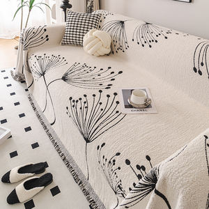 Funda de sofá de semi <span class=keywords><strong>franela</strong></span> de gama alta nórdica de una pieza todo incluido antideslizante funda de sofá Universal para todas las estaciones - Product Image 3