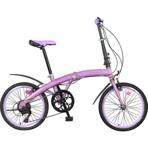 Bicicleta plegable clásica de 20 pulgadas, bici de ciudad, estilo colorido, suministro directo de fábrica, al mejor precio, LANDAO, OEM