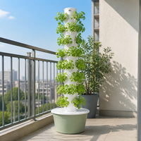 Tour hydroponique à 10 étages et 40 sites pour marque privée - Système de ferme verticale OEM avec réservoir de 30L et pompe