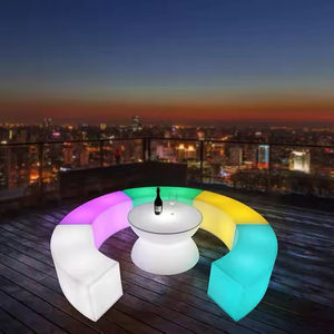 रिचार्जेबल फैशन चेयर रंगीन प्लास्टिक बैटरी के नेतृत्व वाली प्रकाश प्रकाश व्यवस्था बीच क्लब पार्टी बार के नेतृत्व वाले मल के लिए कुर्सी - Product Image 5