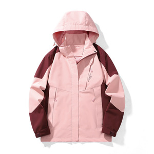 Autumn &amp; Spring Outdoor Sport Hooded Jacket Waterproof &amp; Windproof Zipper Closure Breathable Mountaineering <strong>Suit</strong> for Couples - Product Image 5