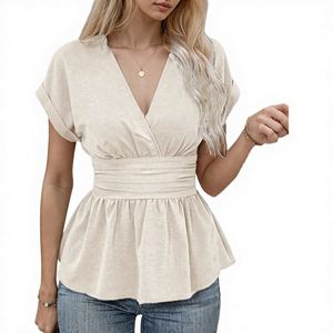 Gilet court d'été décontracté vintage pour femme, respirant, rayé, sans manches, en maille, nouveau gilet vintage pour femme - Product Image 3