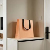 Maßgefertigte Personalisierte Markenlogo Papiertüte mit Seidengriff für Einkauf und Geschenkverpackung von Schuhen und Kleidung