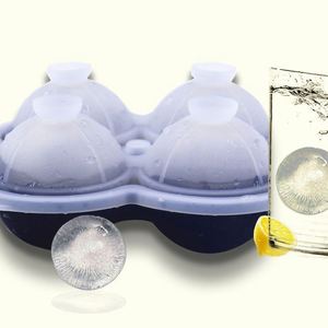 Sustainable New Silicone Ice Ball Mold Easy Demoulding Spherical Cube Ice <b>Box</b> Quick-Frozen Cold Drinks & Ice Cream <b>Tools</b> - Product Image 3