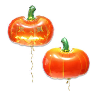 Cymylar Halloween Twinkling Pumpkin Mylar Foil Balloon Orange Smile Globos Ballons pour Trick or Treat Events Christmas Boo Day - Product Image 6