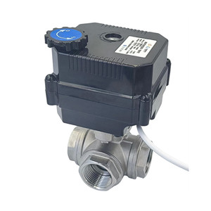 วาล์วบอล 3 ทาง Flomarvel Fh-mo พร้อมมอเตอร์แอคชูเอเตอร์ 12v 24v สำหรับควบคุมทิศทางการไหลของน้ำ ระบบเปลี่ยนทิศทางน้ำ ระบบระบายน้ำ ควบคุมอัตโนมัติ - Product Image 1