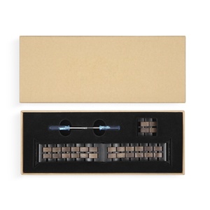 Per <span class=keywords><strong>Apple</strong></span> <span class=keywords><strong>Watch</strong></span> in legno fascia di lusso in acciaio inox per serie Ultra 2, Ultra, serie 10/9 8/7/6/<span class=keywords><strong>SE</strong></span>/5/4/3 - Product Image 5