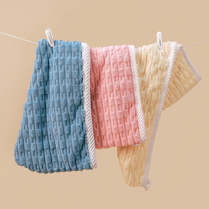 Vendita calda asciugacapelli in microfibra ad asciugatura rapida <span class=keywords><strong>per</strong></span> uso domestico in <span class=keywords><strong>pile</strong></span> di corallo tessuto <span class=keywords><strong>per</strong></span> <span class=keywords><strong>capelli</strong></span> - Product Image 2