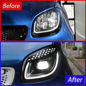 ชุดไฟหน้ารถยนต์สำหรับ <span class=keywords><strong>Smart</strong></span> 453 W451 W452 ปี 2015-2019 รุ่นดัดแปลงสไตล์ Gypsophila อุปกรณ์เสริมไฟหน้ารถยนต์แบบ LED เลนส์สองชั้น - Product Image 5