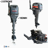 Moteur hors-bord 2 temps à engrenage latéral Yamarine 6B4 E9.9dmh E15dmh 15 CV pour bateau, modèle Enduro japonais, en promotion