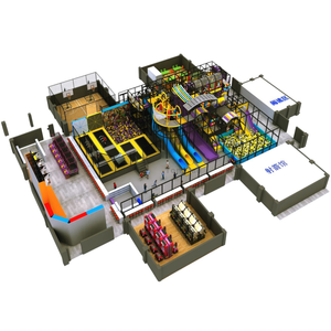 Jungle Gym Indoor Trampoline Park Indoor Playground,800sqm,devil Donut Slide,ninja Parkour,foam Pit,Basketball,obstacle Course - Product Image 6
