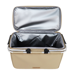 Panier de marché pliable et portable 23L grande capacité, durable, isotherme, imperméable, en polyester, sac isotherme pour pique-nique - Product Image 4