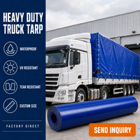 Bâche en tissu PVC épais enduit 900 GSM, imperméable, anti-âge, résistante à l'abrasion et à la moisissure, en rouleau pour bâche de camion