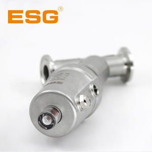 Vanne pneumatique à siège incliné ESG DN25 DN32 à deux voies pour eau et liquides à basse pression et température ambiante - Product Image 3