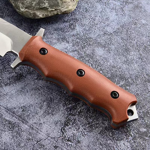 Couteau de poche tactique de survie OEM personnalisable, manche en Craton, lame en acier inoxydable, chasse, bricolage, industriel - Product Image 3