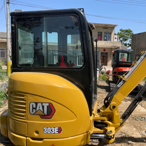 Pompe Caterpillar certifiée CE EMC, excavatrice Caterpillar CAT303E, excavatrice sur chenilles Caterpillar 3 tonnes, emballage EPR France - Product Image 2