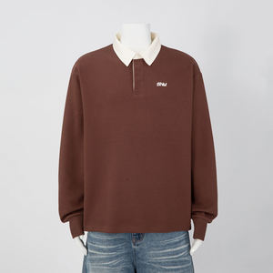 Polo de Manga Larga Personalizado con Logotipo, Tejido Waffle, Algodón, Estilo Urbano, MOQ Bajo - Product Image 3