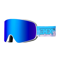 Mode Snowboard Lunettes Personnalisé Cylindrique Double Anti Buée Lentille Gafas Neige Lunettes De Soleil Lunettes De Ski Hommes Femmes Ski Lunettes