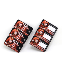 Étiquettes de clés intelligentes personnalisées en PVC avec code-barres 85,5x54,4mm, mini-étiquettes RFID NFC étanches pour contrôle d'accès en salon de beauté, club de coiffure, perforées