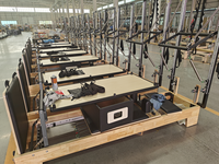 Réformateur Commercial Pilates Machine Demi-Tour Réformateur Pilates Studio Réformateur En Bois De Chêne Tour Pilates Machine avec Tour