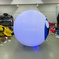 Globe oculaire de décoration gonflable géant avec lumières LED pour la décoration publicitaire