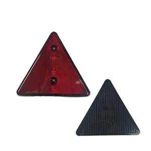 Réflecteur arrière triangulaire en acrylique K-lite Factory avec fixation à deux trous pour camion remorque, avertissement réfléchissant pour la <span class=keywords><strong>conduite</strong></span> - Product Image 2