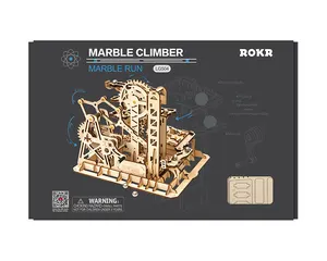 Robotime Rokr US Warehouse 2022 Assemble Toys LG504 Marble Run Wood Jigsaw Gifts 3D Diy Wooden Puzzle