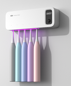 Support de séchage à l'air de stérilisation de brosse à dents mural nouvellement amélioré avec fentes de rasoir porte-brosse à dents remplaçable - Product Image 2