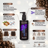 Crème Coiffante Sans Rinçage BEAVER Magotan pour Boucles – Fixation Moyenne, Anti-Frisottis & Hydratation – Coiffage Professionnel – Vente en Gros