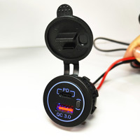 Chargeur USB double port 12V 24V Entrée 5V 2.1A Sortie pour bus voiture marine