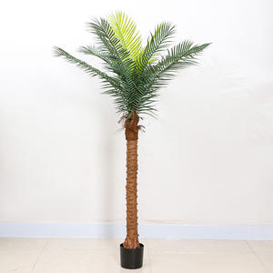 Tropical extérieur artificiel vert <span class=keywords><strong>grand</strong></span> arbre de noix de coco en <span class=keywords><strong>pot</strong></span> en <span class=keywords><strong>plastique</strong></span> en gros arbustes extérieurs <span class=keywords><strong>pour</strong></span> l'aménagement paysager d'ingénierie - Product Image 4