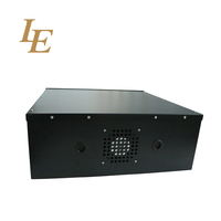 Boîtier de sécurité en acier pour DVR avec ventilateur, boîte de protection en métal noir pour enregistreur vidéo numérique mobile MDVR, protection NVR DVR
